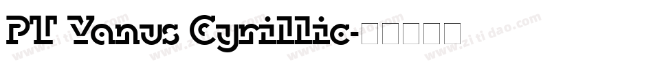 PT Yanus Cyrillic字体转换